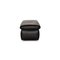 Black Leather Evento 2-Seat Sofa Set with Stool from Koinor, Set of 2 18