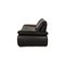 Black Leather Evento 2-Seat Sofa Set with Stool from Koinor, Set of 2 15