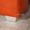 Sofá de dos plazas y butaca de cuero naranja de Machalke Ronda. Juego de 2, Imagen 6