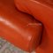 Sofá de dos plazas y butaca de cuero naranja de Machalke Ronda. Juego de 2, Imagen 4