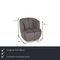 Gray Fabric 384 Armchair Set from Rolf Benz, Set of 2 2