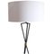 Mid-Century Modern French Black Lacquered Floor Lamp, 1950, Image 5
