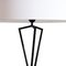 Französische Mid-Century Modern Schwarz Lackierte Stehlampe, 1950 3