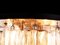 Bernsteinfarbene Deckenlampe aus Muranoglas & Messing von JT Kalmar 8