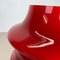 German Mushroom Red Glass Desktop Light from Hustadt Lights, 1970s 7