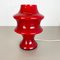Lámpara de escritorio alemana de vidrio rojo de Hustadt Lights, años 70, Imagen 10