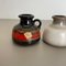 Vintage German Fat Lava 493-10 Pottery Vases from Scheurich, Set of 5, Image 5