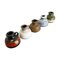 Vintage German Fat Lava 493-10 Pottery Vases from Scheurich, Set of 5 1