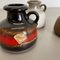 Jarrones Fat Lava 493-10 alemanes vintage de cerámica de Scheurich. Juego de 5, Imagen 11