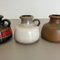 Vintage German Fat Lava 493-10 Pottery Vases from Scheurich, Set of 5, Image 6