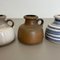 Vintage German Fat Lava 493-10 Pottery Vases from Scheurich, Set of 5 7