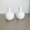 German Op Art Biscuit Porcelain Vases by Ak Kaiser, 1970s, Set of 2 2