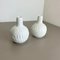 German Op Art Biscuit Porcelain Vases by Ak Kaiser, 1970s, Set of 2 4