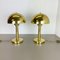 Hollywood Regency Italian Sputnik Mushroom Brass Table Light, 1980s 2