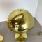 Hollywood Regency Italian Sputnik Mushroom Brass Table Light, 1980s 12