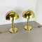Hollywood Regency Italian Sputnik Mushroom Brass Table Light, 1980s 4