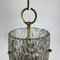 Hollywood Regency Austrian Ice Glass Hanging Light from J. T. Kalmar Lights, 1950s 10