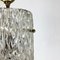 Hollywood Regency Austrian Ice Glass Hanging Light from J. T. Kalmar Lights, 1950s 11