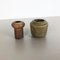 Dutch Ceramic Studio Pottery Vases by Piet Knepper for Mobach, 1970, Set of 2 3