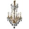 Gilded Bronze and Pendants Chandelier with Eight Arms of Lights 1