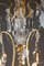 Lámpara de araña de bronce dorado y colgantes con ocho brazos de luces, Imagen 18