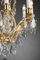 Lampadario in bronzo dorato e pendenti con otto braccia di luci, Immagine 12