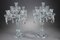 Candelabri in vetro con pendenti in cristallo, set di 2, Immagine 3