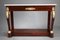 Mahogany Veneer Console 2