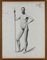 V. Geoffroy, Disegni di nudo dopo una modella, 1895, Disegni su carta, set di 4, Immagine 5