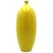 Vintage Italian Round Yellow Terracotta Vase, 1970s 1