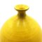 Runde italienische Vintage Vase aus gelber Terrakotta, 1970er 3