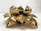 Mid-Century Italian Gilded Iron Flower Sconce from Banci Firenze, 1970s 9