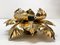 Mid-Century Italian Gilded Iron Flower Sconce from Banci Firenze, 1970s, Image 9