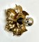 Mid-Century Italian Gilded Iron Flower Sconce from Banci Firenze, 1970s 8