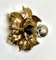 Mid-Century Italian Gilded Iron Flower Sconce from Banci Firenze, 1970s, Image 8