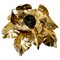 Mid-Century Italian Gilded Iron Flower Sconce from Banci Firenze, 1970s 2