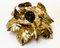 Mid-Century Italian Gilded Iron Flower Sconce from Banci Firenze, 1970s 6