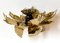 Mid-Century Italian Gilded Iron Flower Sconce from Banci Firenze, 1970s, Image 11