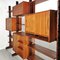 Vintage Mid-Century Teak Double Face Free Standing Bookshelf Library Room Divider by Ico Parisi, 1950s, Image 4