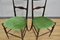 Walnut Campanino Dining Chairs by Giuseppe Gaetano Descalzi for Fratelli Levaggi, 1950s, Set of 4 8