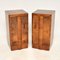 Art Deco Burr Walnut Bedside Cabinets, 1930s, Set of 2 1