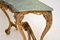 Table Console Antique en Bois Doré avec Plateau en Marbre, France 12