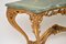 Antiker französischer Konsolentisch aus vergoldetem Holz mit Marmorplatte 7
