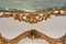 Antiker französischer Konsolentisch aus vergoldetem Holz mit Marmorplatte 8