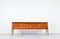 Italienisches Sideboard aus Nussholz, Carrara Marmor & Messing, 1960er 1