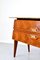 Italienisches Sideboard aus Nussholz, Carrara Marmor & Messing, 1960er 2