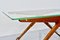 Mid-Century Italian Wood, Brass & Glass Console Table by Cesare Lacca, 1960s 6