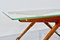 Mid-Century Italian Wood, Brass & Glass Console Table by Cesare Lacca, 1960s, Image 6