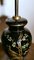French Black Hand Painted Polished Porcelain Lamp, Image 9