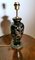 French Black Hand Painted Polished Porcelain Lamp 1